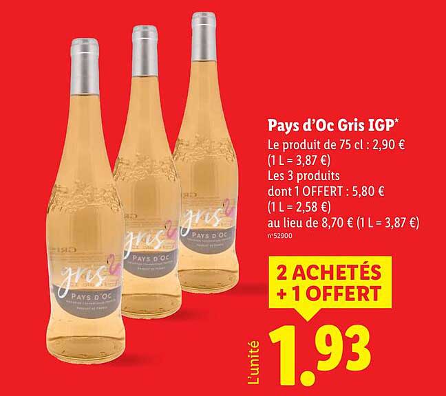 Pays d’Oc Gris IGP*