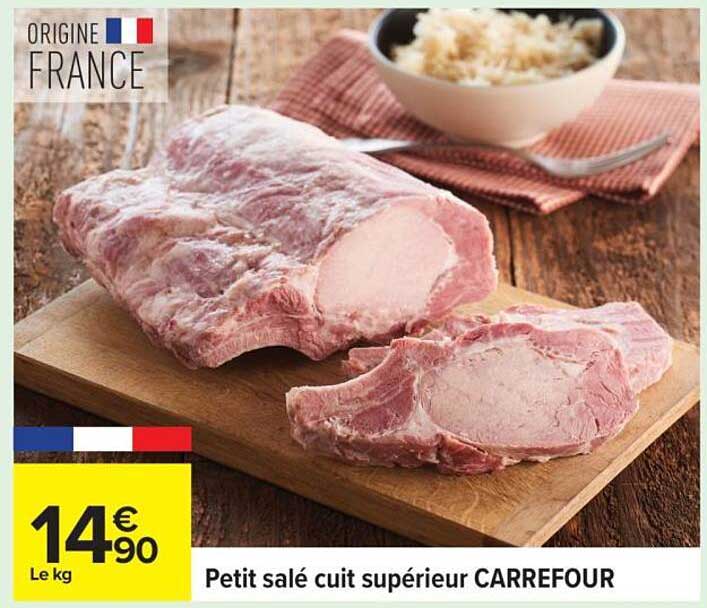 Petit salé cuit supérieur CARREFOUR