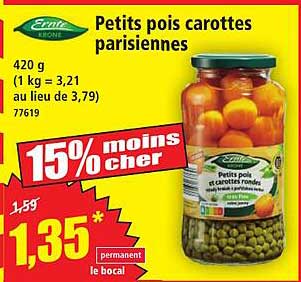 Petits pois carottes parisiennes