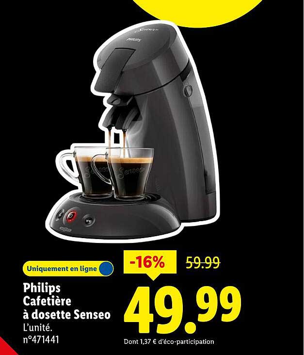 Philips Cafetière à dosette Senseo