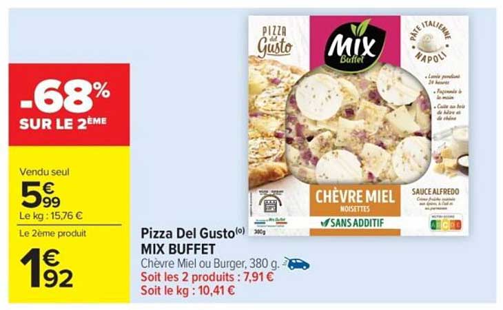 Pizza Del Gusto(o) MIX BUFFET