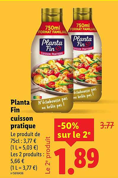 Planta Fin cuisson pratique