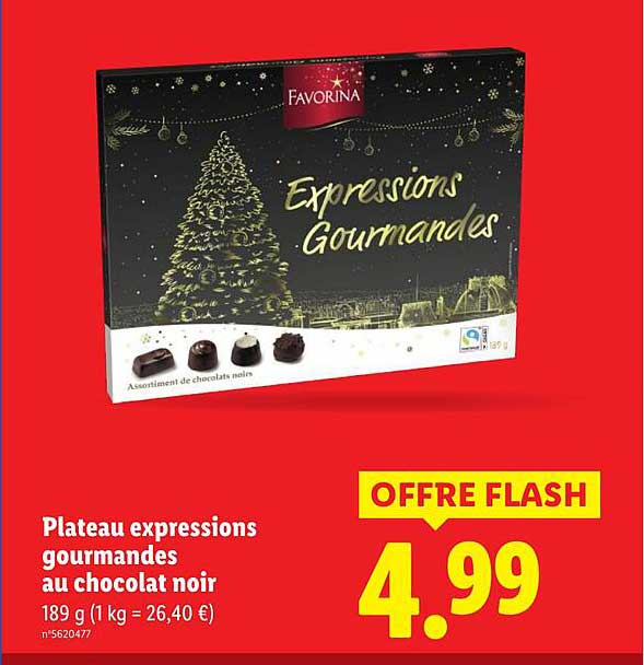 Plateau expressions gourmandes au chocolat noir