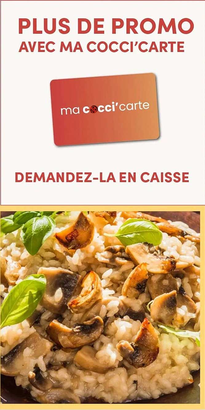 PLus de promo avec ma Cocci’carte