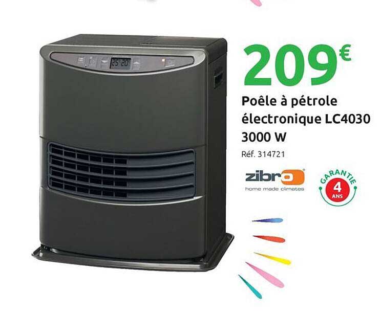 Poêle à pétrole électronique LC4030 3000 W