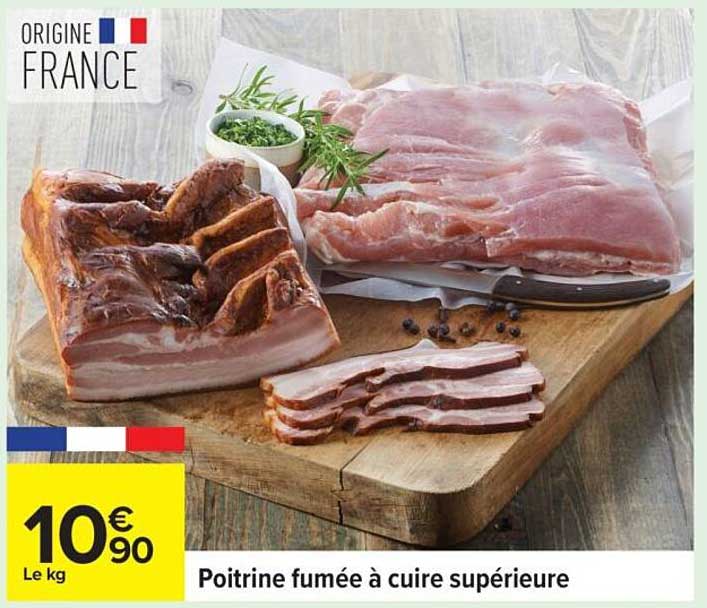 Poitrine fumée à cuire supérieure