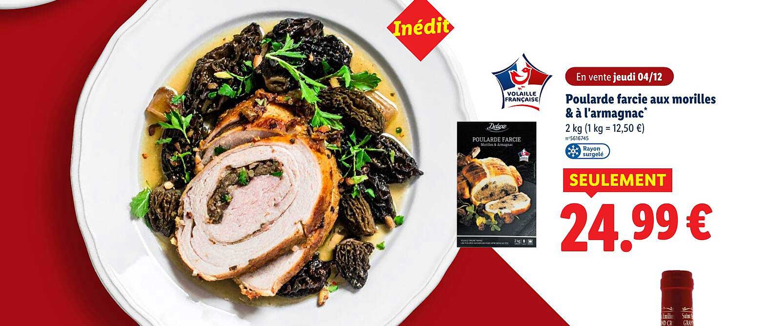 Poularde farcie aux morilles & à l'armagnac*