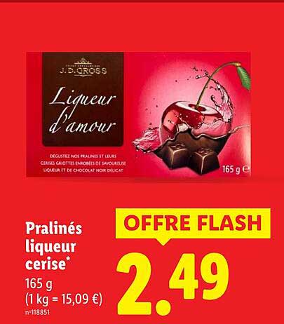 Pralinés liqueur cerise*