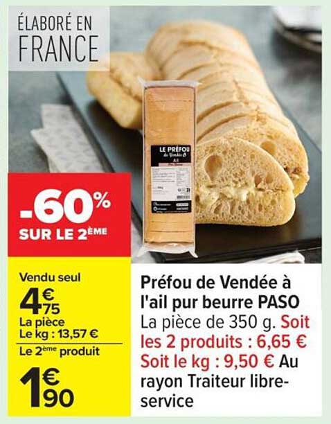Préfou de Vendée à l'ail par beurre PASO
