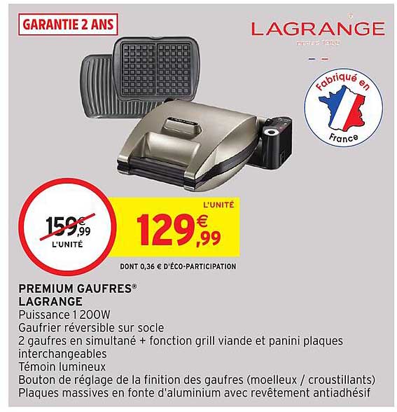 PREMIUM GAUFRES® LAGRANGE