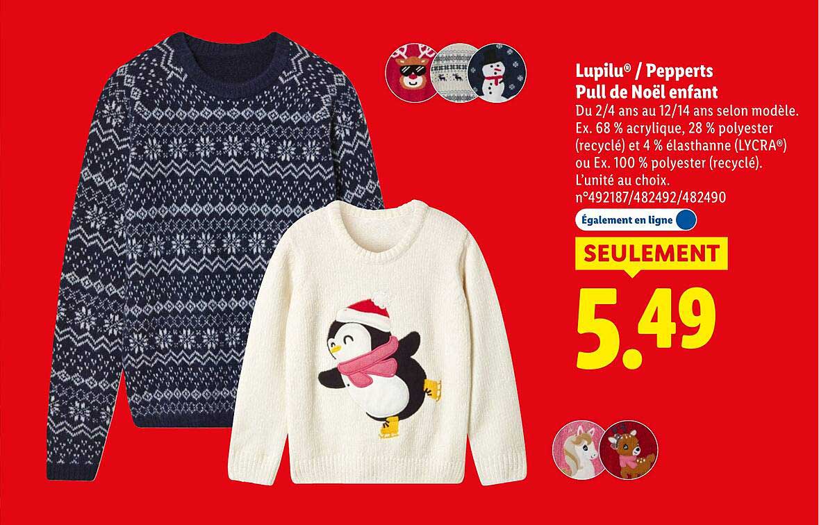 Pull de Noël enfant
