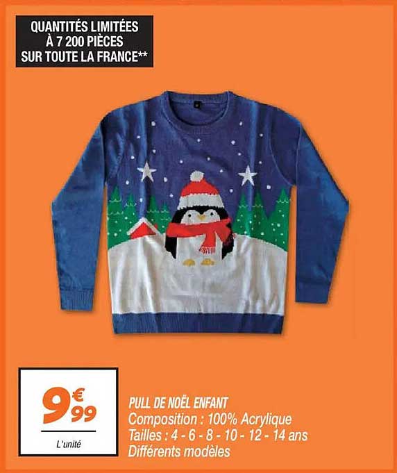 PULL DE NOËL ENFANT