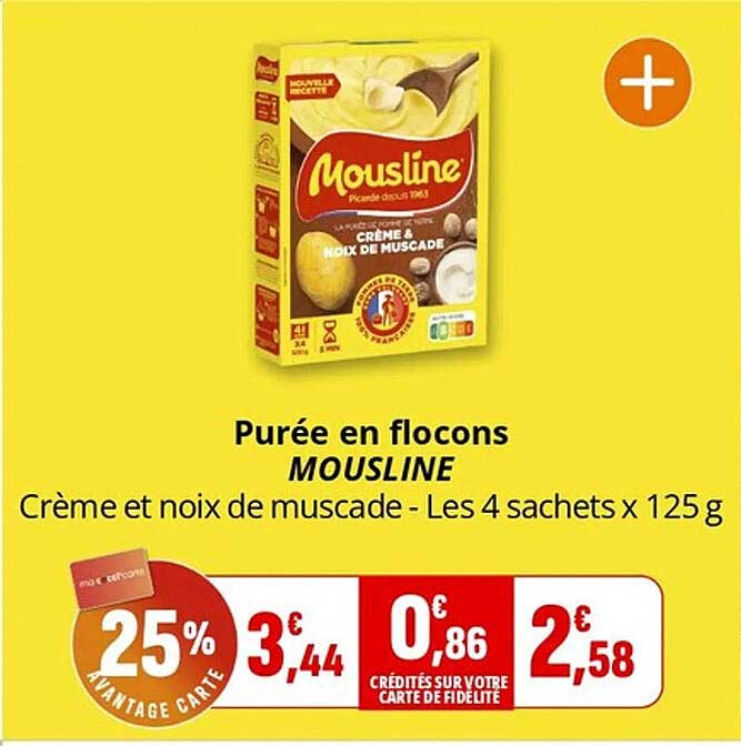 Purée en flocons MOUSLINE