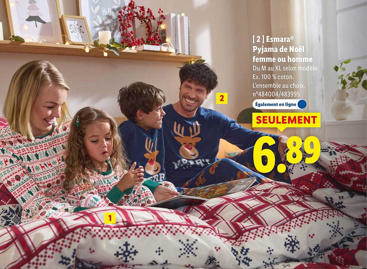 Pyjama de Noël femme ou homme