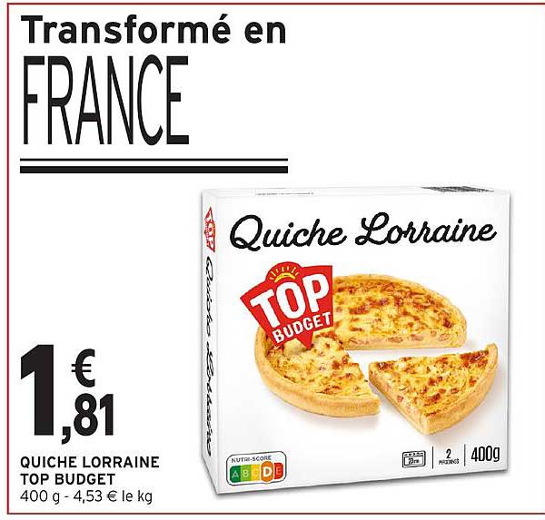 QUICHE LORRAINE TOP BUDGET