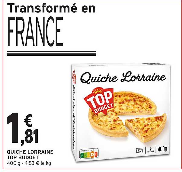 Quiche Lorraine TOP BUDGET