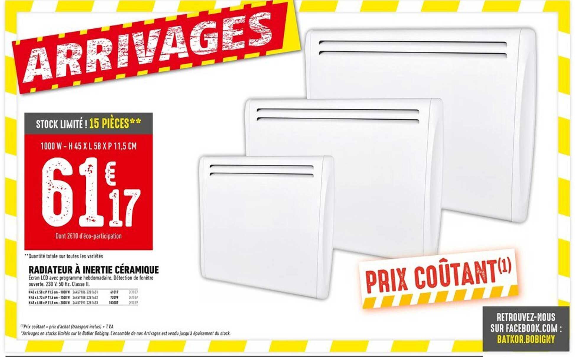 Radiateur à inertie céramique