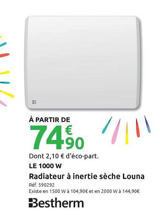 Radiateur à inertie sèche Louna