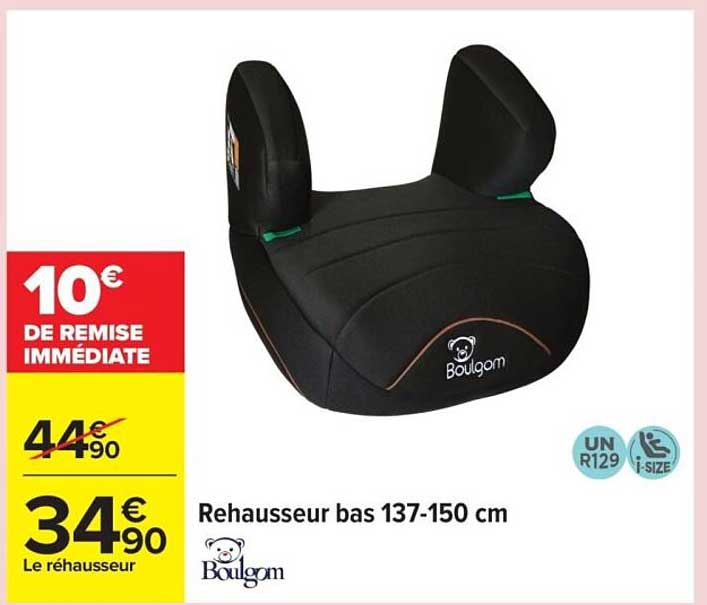Rehausseur bas 137-150 cm