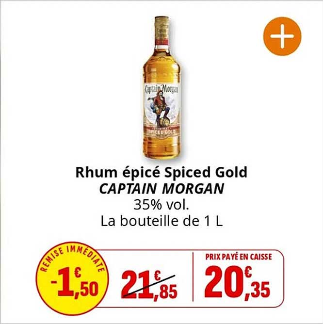 Rhum épicé Spiced Gold CAPTAIN MORGAN