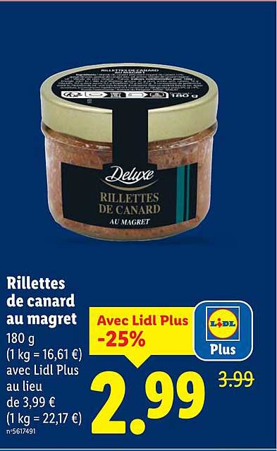 Rillettes de canard au magret