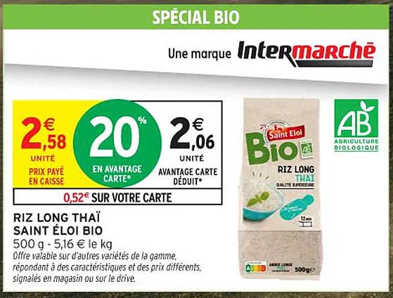 RIZ LONG THAÏ SAINT ÉLOI BIO