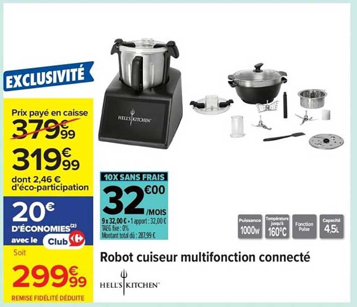 Robot cuiseur multifonction connecté