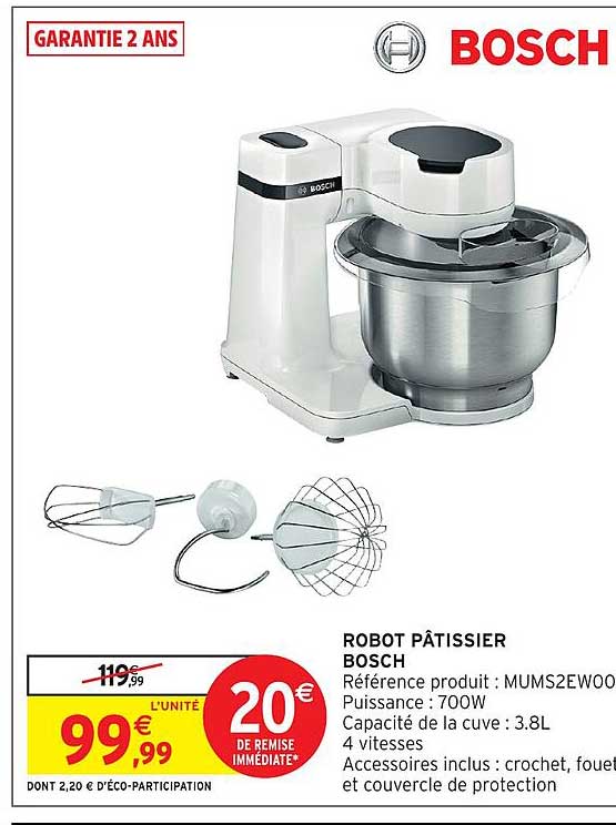 ROBOT PÂTISSIER BOSCH