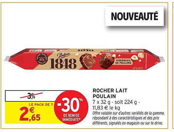 ROCHER LAIT POULAIN