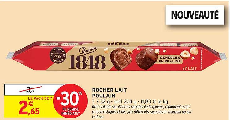 ROCHER LAIT POULAIN
