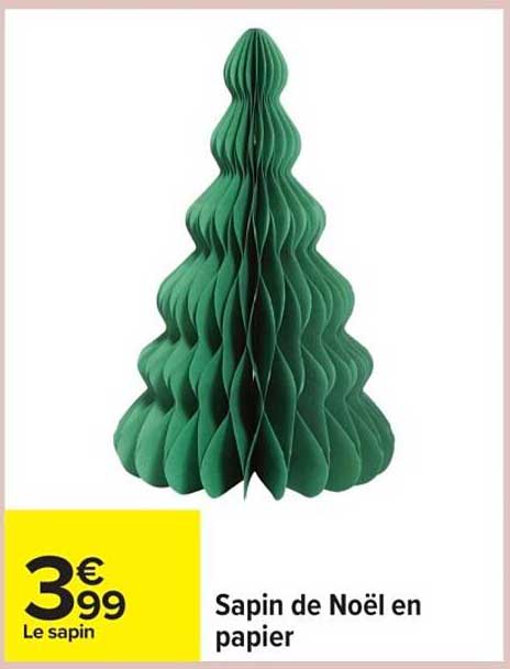 Sapin de Noël en papier