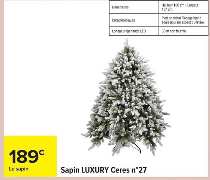 Sapin LUXURY Ceres n°27