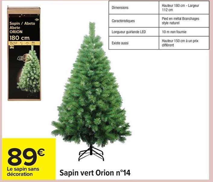 Sapin vert Orion n°14