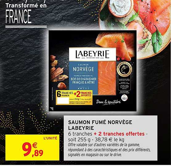 SAUMON FUMÉ NORVÈGE LABEYRIE