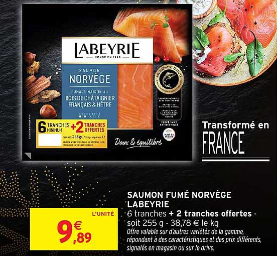 SAUMON FUMÉ NORVÈGE LABEYRIE