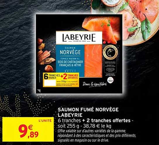 SAUMON FUMÉ NORVÈGE LABEYRIE