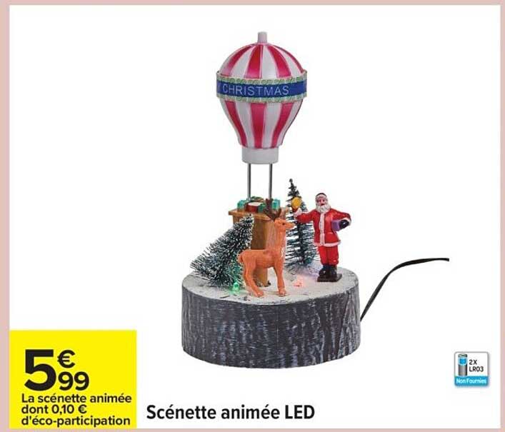 Scénette animée LED