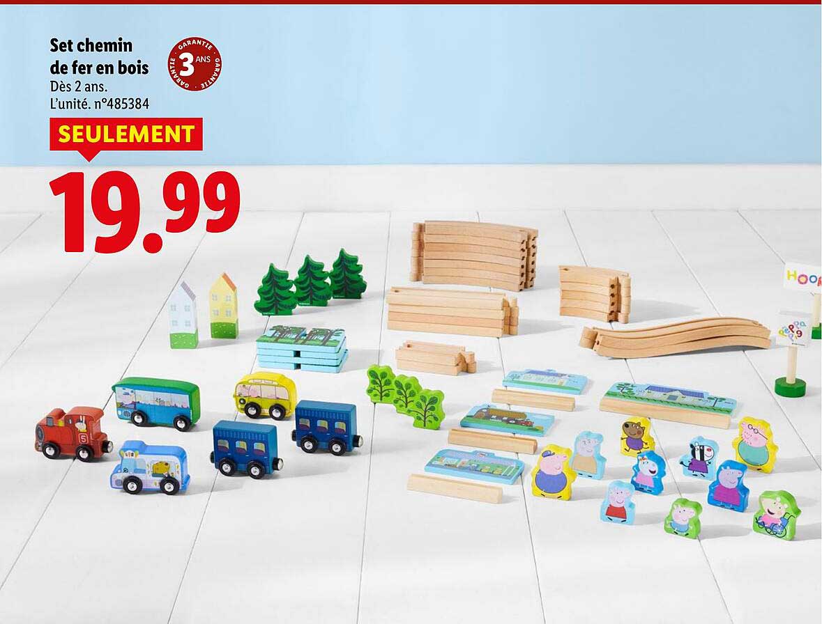 Set chemin de fer en bois