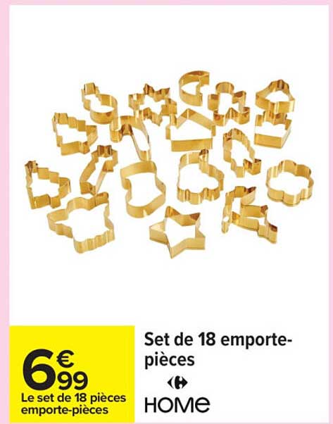 Set de 18 emporte-pièces