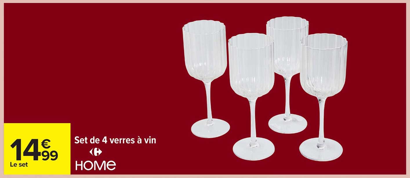 Set de 4 verres à vin