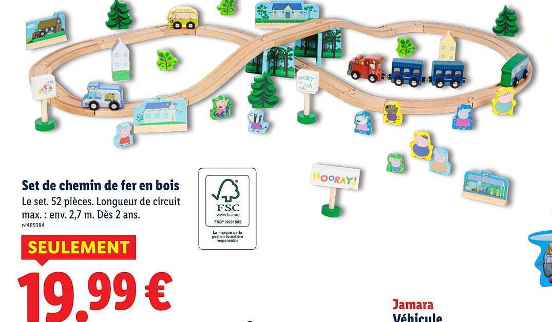 Set de chemin de fer en bois