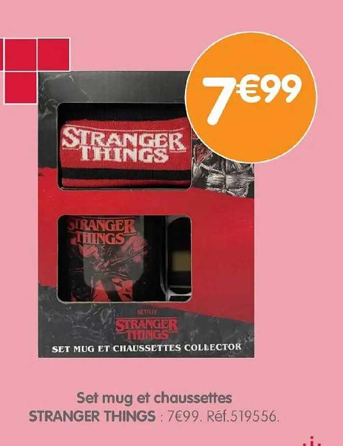 Set mug et chaussettes collector STRANGER THINGS