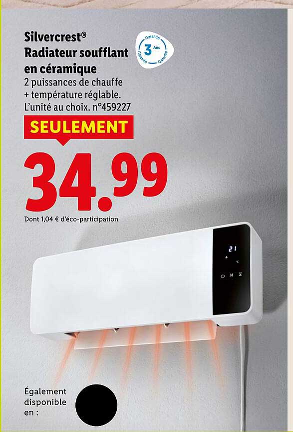 Silvercrest® Radiateur soufflant en céramique