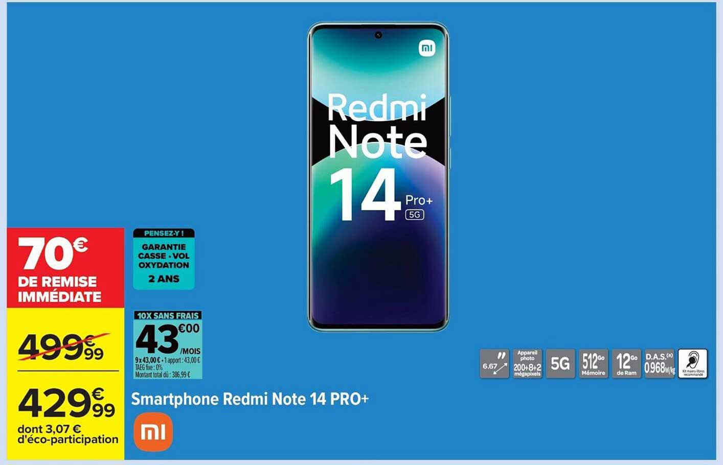 Smartphone Redmi Note 14 PRO+