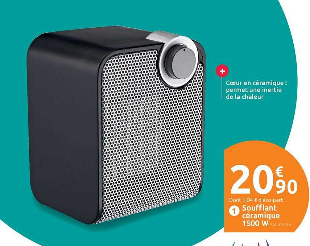 Soufflant céramique 1500 W