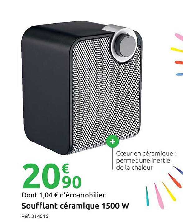Soufflant céramique 1500 W