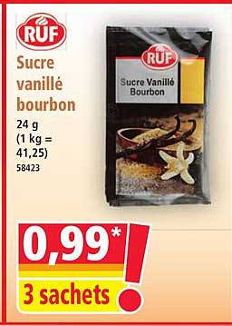 Sucre vanillé bourbon