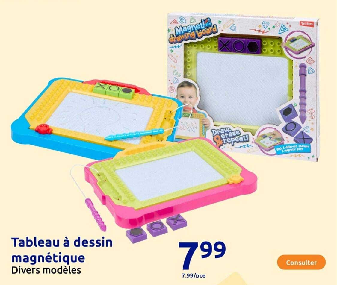 Tableau à dessin magnétique