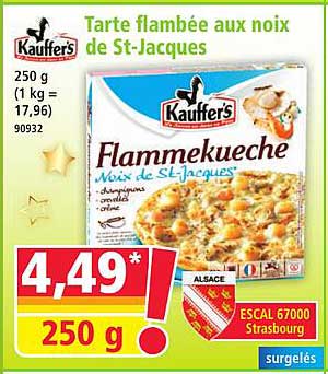 Tarte flambée aux noix de St-Jacques