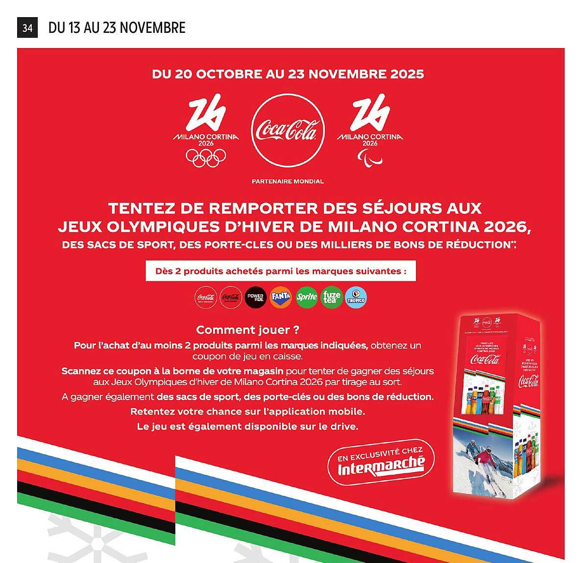 TENTEZ DE REMPORTER DES SÉJOURS AUX JEUX OLYMPIQUES D'HIVER DE MILANO CORTINA 2026